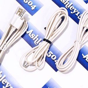 [NEW] 3-PACK APPLE IPOD SHUFFLE PC SYNC CABLES // CHARGERS 1ST & 2ND GENERATIONS